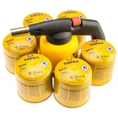 Lutownice - Lampa lutownicza palnik gazowa + 6 naboi 484821 - miniaturka - grafika 1