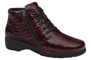 Botki CAPRICE 9-25152-502 H Bordo Croco Bordowe onAIR INSOLE - Botki damskie - miniaturka - grafika 1