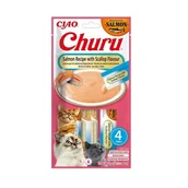 Przysmaki dla kotów - INABA CAT CHURU SALMON WITH SCALLOP przysmak dla kota 4x14g (56g) - miniaturka - grafika 1