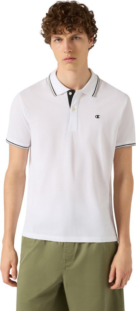 Champion Koszulka męska Champion polo biała 220897 WW006 XL