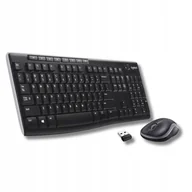 Zestawy myszka + klawiatura - ZESTAW Klawiatura i mysz BEZPRZEWODOWA do pracy BIURA komputerowa Logitech - miniaturka - grafika 1