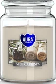 Świece - DUŻA Świeca zapachowa w słoiku BISPOL 100H SELF CARE SPA - miniaturka - grafika 1