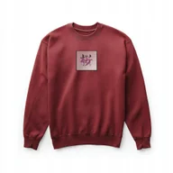 Bluzy męskie - Bluza bordowa haft Sakura Kanji - japoński styl, unisex, bawełna 80% S - miniaturka - grafika 1