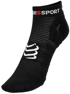 Skarpetki sportowe męskie - Compressport compress port krocza dla mężczyzn V3 Sock skarpety do biegania Low, czarna, T3 CS1RSLV399T3 - grafika 1