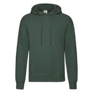 Bluzy męskie - Bluza Męska Z Kapturem Hooded Sweat Zielony butelkowy r. 2XL - miniaturka - grafika 1