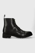 Botki męskie - Polo Ralph Lauren trzewiki skórzane Bryson Boot męskie kolor czarny 812754384003 - miniaturka - grafika 1