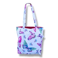 Torby i wózki na zakupy - Torba shopperka torba shopper zakupowa motyle - miniaturka - grafika 1