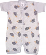 Pajacyki dla niemowląt - PAJAC KRÓTKI rękaw rampers JEŻE 62 KLEKLE - miniaturka - grafika 1
