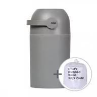 Inne akcesoria do pielęgnacji dzieci - Magic Kosz na zużyte pieluchy Grafitowy + worki MA-C110GR - miniaturka - grafika 1