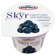 Kefiry, jogurty, maślanki - Piątnica Skyr Jogurt typu islandzkiego z jagodami 150 g - miniaturka - grafika 1