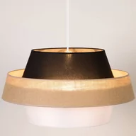 Lampy sufitowe - Britop LAMPA wisząca PRETO JUTE 150160104 abażurowa OPRAWA zwis beżowy biały czarny - miniaturka - grafika 1