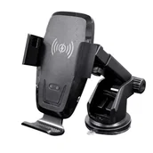 Uchwyty samochodowe do telefonów - Uchwyt autom.z ładowarką indukcyjną 5 V 15 W - miniaturka - grafika 1