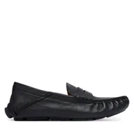 Mokasyny męskie - Mokasyny Polo Ralph Lauren 803P07633001 Czarny - miniaturka - grafika 1