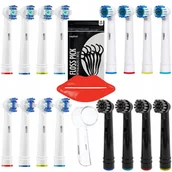 Końcówki do szczoteczek elektrycznych - Końcówka do szczoteczki elektrycznej Oral-B Floss x4 3D White x4 Precision czarne x4 Precision x4 - miniaturka - grafika 1