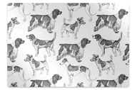 Podnóżki, podpórki, podkładki - Podkładka pod krzesło obrotowe Psy wzór 120x90 cm - miniaturka - grafika 1
