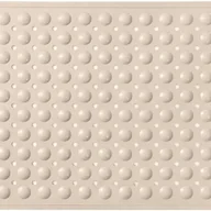 Maty antypoślizgowe - Mata antypoślizgowa pod prysznic 80 x 80 cm z przyssawkami – wygodna, masująca, nadająca się do prania w pralce – khaki - miniaturka - grafika 1