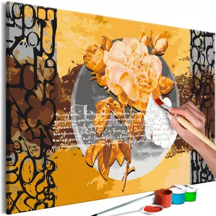 Obraz do samodzielnego malowania - Herbata różana (rozmiar 60x40) - Malowanie po numerach - miniaturka - grafika 1