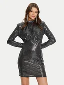 Sukienki - Vero Moda Sukienka koktajlowa Evaline 10317040 Srebrny Slim Fit - miniaturka - grafika 1