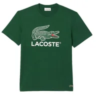 Koszulki sportowe męskie - Koszulka Lacoste TH1285-132 - zielona - miniaturka - grafika 1