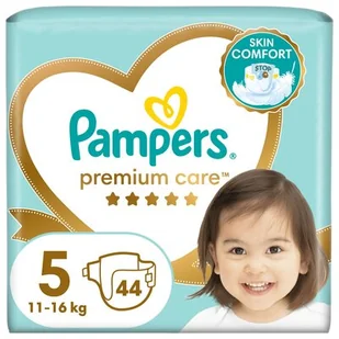 Pampers Pieluchy jednorazowe Premium Care 5 Junior 11-18 kg 44 sztuki) - Pieluchy - miniaturka - grafika 1