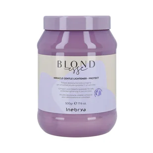 Inebrya, Blondesse Miracle Gentle Lightener, Fioletowy Proszek Rozjaśniający, 500g - Farby do włosów i szampony koloryzujące - miniaturka - grafika 1