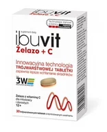 Witaminy i minerały - POLPHARMA Ibuvit Żelazo + C x 30 trójwarstwowych tabletek o kontrolowanym uwalnianiu - miniaturka - grafika 1