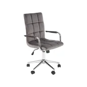 Fotele i krzesła biurowe - Fotel Obrotowy Młodzieżowy Gonzo 4 Popiel Halmar - miniaturka - grafika 1