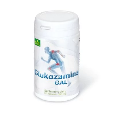 GAL Glukozamina 596 mg 60 kapsułek Długi termin ważności!