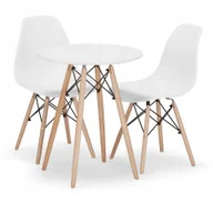 Stoły z krzesłami - Stół 2 Krzesła Nowoczesny Skandynawski Styl - miniaturka - grafika 1