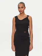 Koszulki i topy damskie - Guess Top W5GP22 KAQL2 Czarny Regular Fit - miniaturka - grafika 1