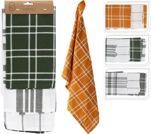 KOMPLET 3szt ŚCIERKI KUCHENNE 45x70cm - Ściereczki, gąbki, czyściki - miniaturka - grafika 1