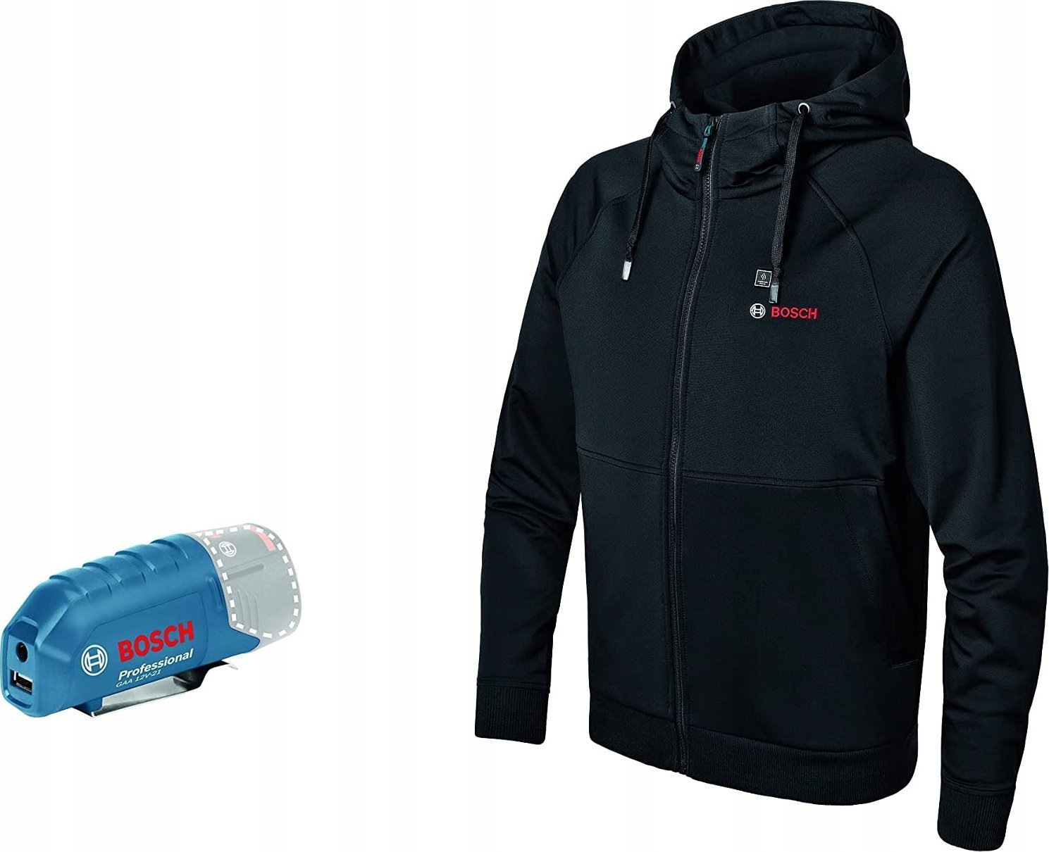 Bosch Bosch Heat+Jacket GHH 12+18V Solo size 3XL, work clothing black, without battery and charger