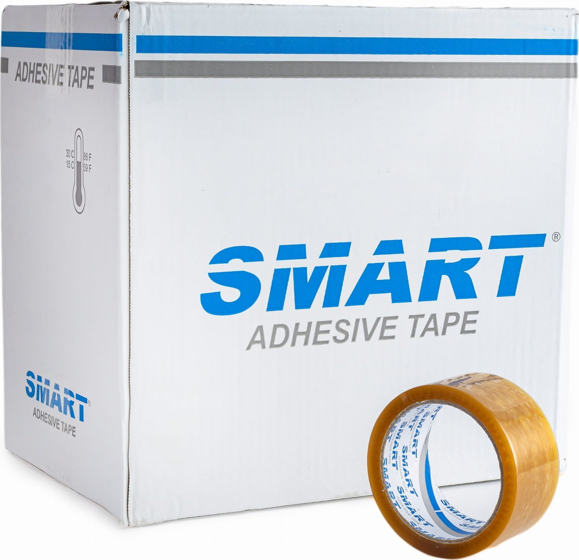 Smart Taśma Pakowa SMART Transparent Kauczuk Naturalny SOLVENT 48/132y - 36 szt.
