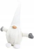 Ozdoby bożonarodzeniowe - Skrzat Świąteczny Gnom Mikołaj Yx045 White 32Cm - miniaturka - grafika 1