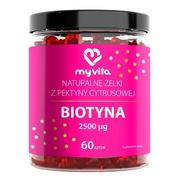 Nutrikosmetyki - MyVita Żelki Naturalne Biotyna Suplement diety 60 szt. - miniaturka - grafika 1