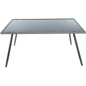 Stoły ogrodowe - Stół Lupus 150 x 90 x 73 cm szary PATIO - miniaturka - grafika 1