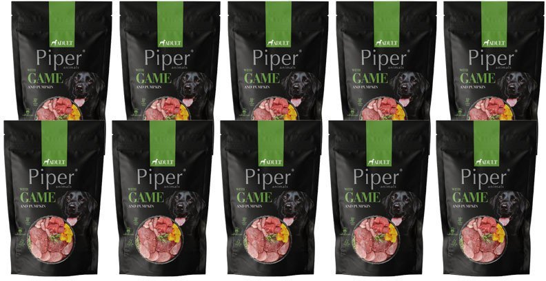 Mokra Karma dla psa Piper Animals z dziczyzną i dynią zestaw 10 x 500 g