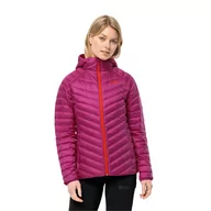 Kurtki damskie - Damska kurtka puchowa Jack Wolfskin PASSAMANI DOWN HOODY W new magenta - XS - miniaturka - grafika 1