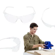 Okulary ochronne - OKULARY OCHRONNE GOGLE BHP PRZECIWODPRYSKOWE BEZBARWNE ROBOCZE NIE PARUJĄ POLIWĘGLAN - miniaturka - grafika 1