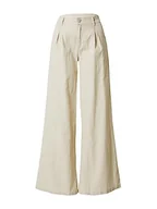 Spodnie damskie - Urban Classics Damskie spodnie High Linen Mixed Wide Leg Pants, trawa softseagrass, 28 - miniaturka - grafika 1