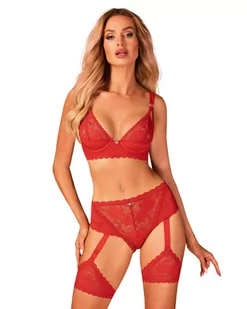 Obsessive Belovya - Biustonosz , Czerwony Wariant/Rozmiar: XL/XXL  << DYSKRETNIE   |   DOSTAWA 24h   |  GRATISY - Biustonosze - miniaturka - grafika 1