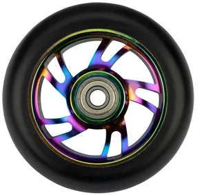 Nijdam Kółka do hulajnogi wyczynowej Neo Chrome Black Dragon100mm x2 52LL-MLT - Akcesoria do skatingu - miniaturka - grafika 1
