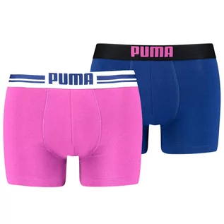 Majtki męskie - Bokserki treningowe męskie Puma Placed Logo Boxer 2 pack - grafika 1