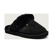 Kapcie damskie - Tommy Hilfiger Obuwie domowe | shearling | zamsz | z dodatkiem wełny - miniaturka - grafika 1