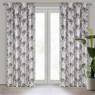 Zasłony - Zasłona LUCIA kremowy ciemny róż 140x270 cm taśma marszcząca - miniaturka - grafika 1