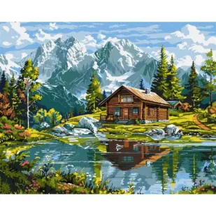 Ideyka Malowanie po numerach - Przytulny domek 40x50cm - Malowanie po numerach - miniaturka - grafika 1