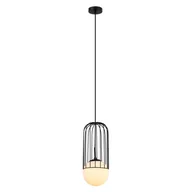 Lampy sufitowe - Italux Lampa zwis Matty MDM-3939/1 BK MDM-3939/1 BK - miniaturka - grafika 1