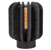 Lampy stojące - Lampka nocna z filcu Rafal 45592/01/36 Lucide czarna szara - miniaturka - grafika 1