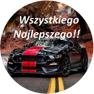 Dodatki do ciast w proszku - Opłatek na tort urodzinowy tekst 18 30 40 50 60 - miniaturka - grafika 1