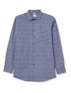 Koszule męskie - Seidensticker Męska koszula z długim rękawem Regular Fit, granatowy, 39 - miniaturka - grafika 1